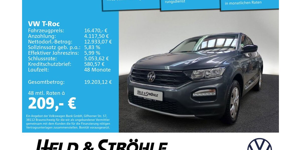 VW T-Roc 82.201 km 16.470 &euro; Neu-Ulm 89231