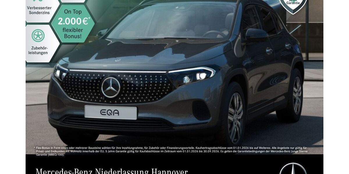 Mercedes-Benz EQA 12.665 km 41.990 &euro; Hannover/Langenhagen 30855