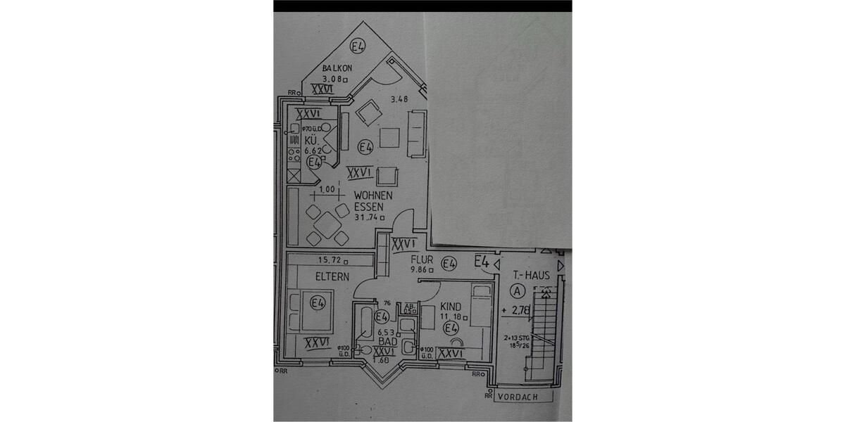 Etagenwohnung Herzebrock-Clarholz Clarholz - 3 Zimmer, 85 m&sup2;, 210.000&euro; | Angebot:26122114