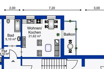 Wohnung Limbach-Oberfrohna Oberfrohna - 2 Zimmer, 48 m&sup2;, 72.000&euro; | Angebot:26055398