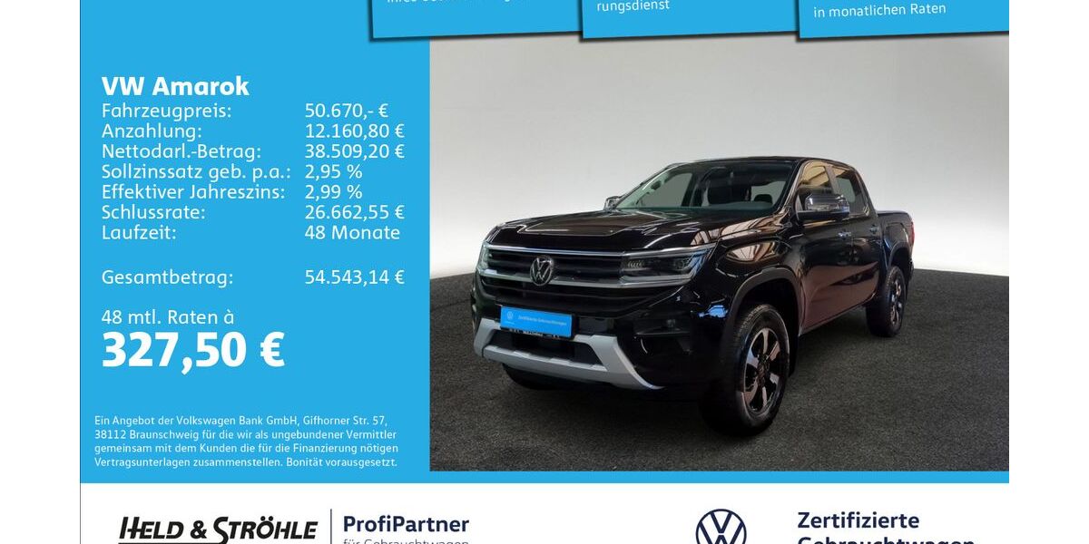 VW Amarok 2.306 km 49.890 &euro; Ulm 89079