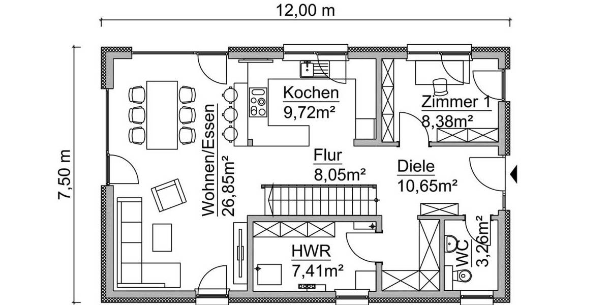 Einfamilienhaus Braunsbedra / Großkayna Großkayna - 5 Zimmer, 144 m&sup2;, 515.350&euro; | Angebot:26291631