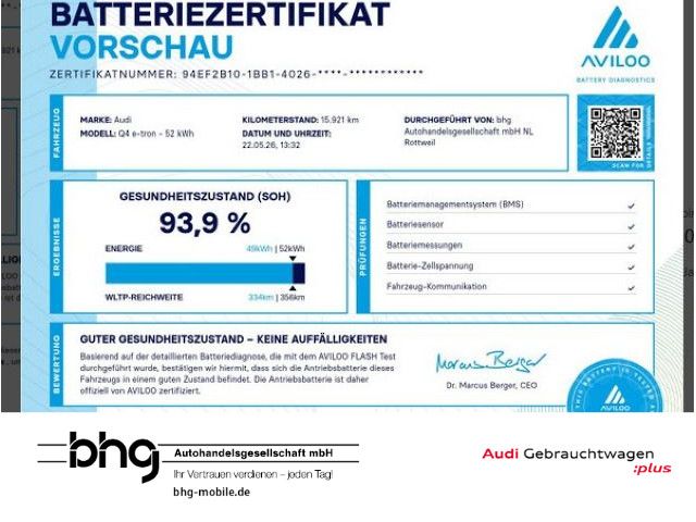 Audi Q4 e-tron 15.921 km 26.930 &euro; Rottweil 78628