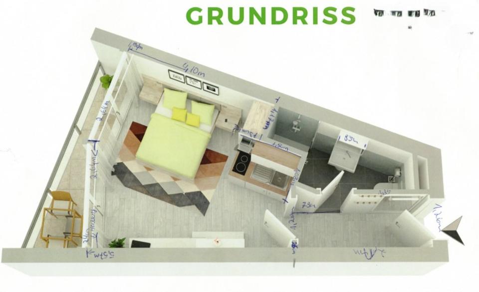 Etagenwohnung Bad Essen - 1 Zimmer, 35 m&sup2;, 530&euro; | Angebot:25311421