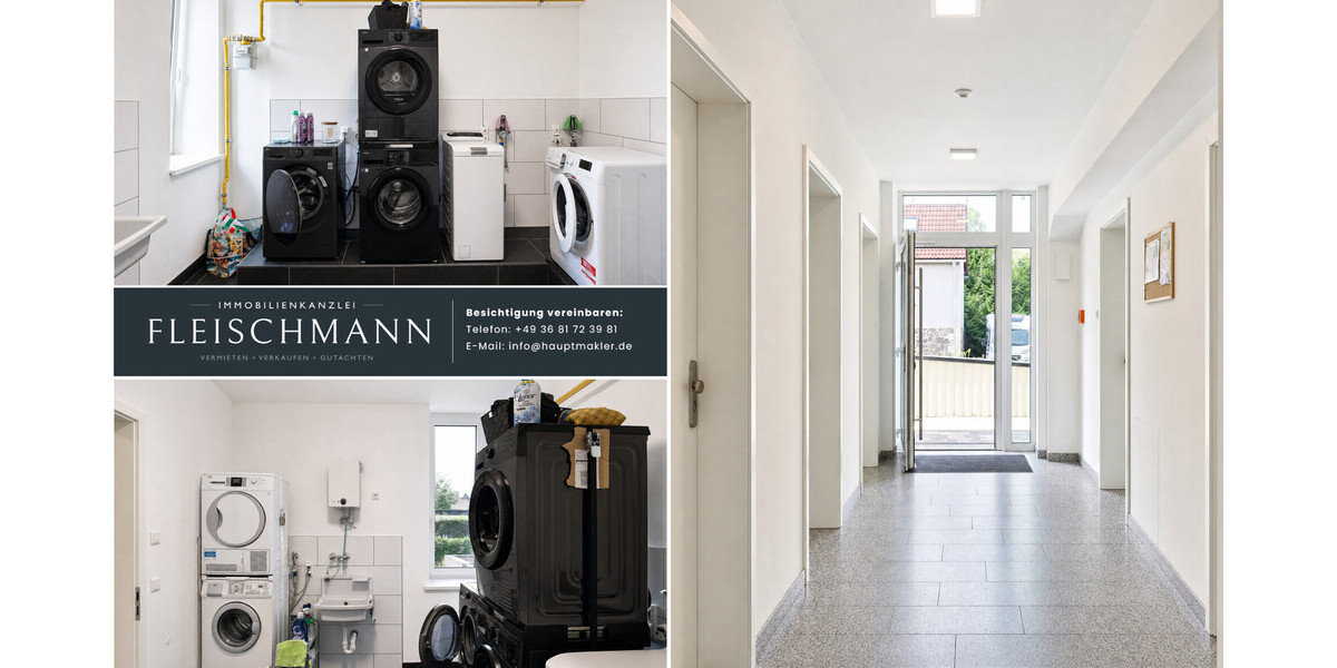 Rolli-gerecht mit Personenaufzug im 2. OG, sparsam, stadtnah - Etagenwohnung Suhl | Angebot:27082701