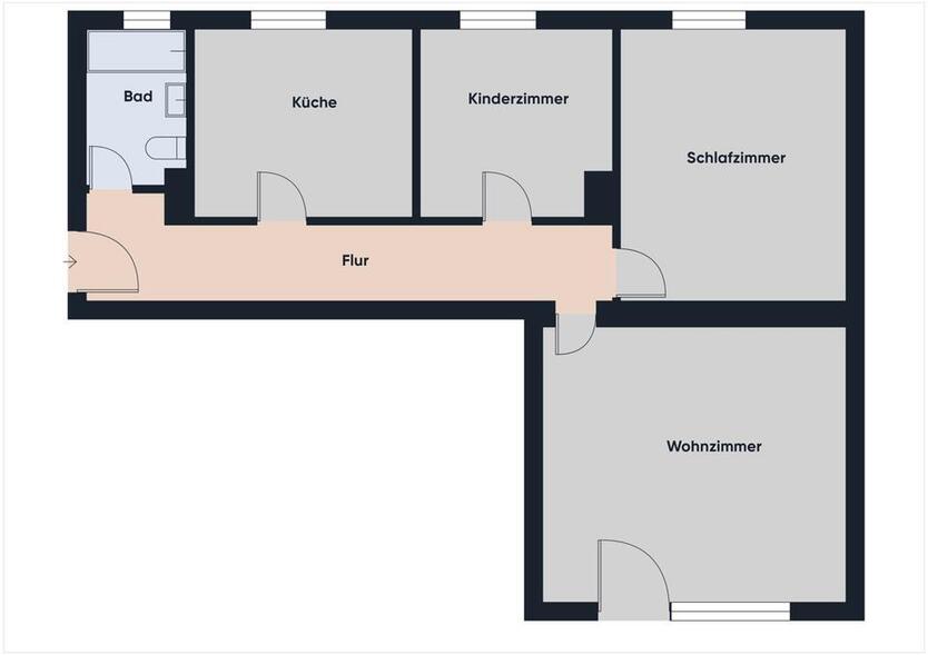 Renovierte drei Zimmer Wohnung mit Loggia und Garage