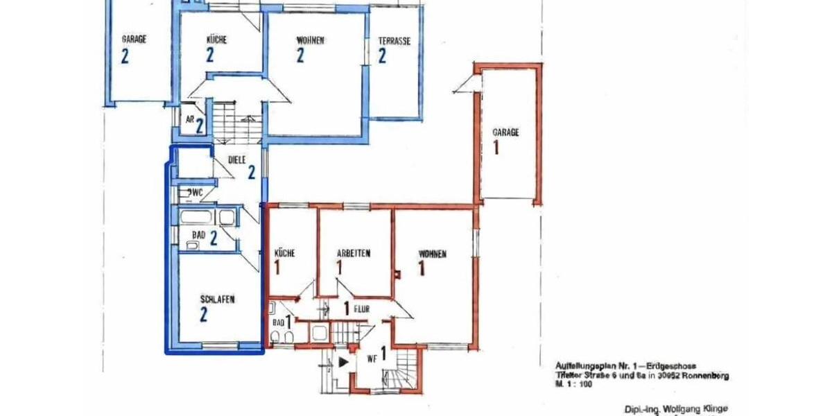 Etagenwohnung Ronnenberg - 4 Zimmer, 115 m&sup2;, 279.000&euro; | Angebot:25495626