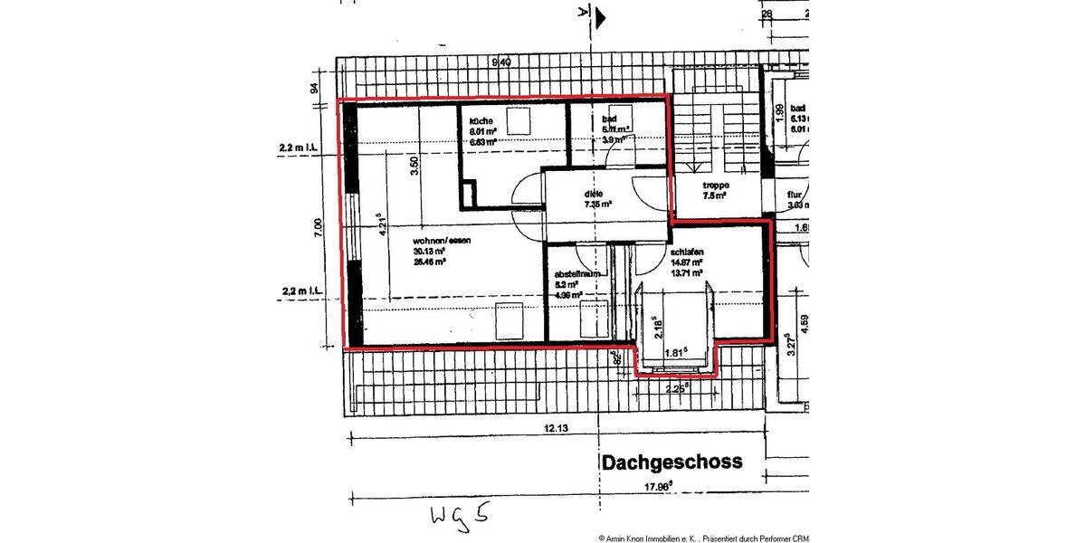 Dachgeschoßwohnung Oldenburg Bürgeresch - 2.5 Zimmer, 62 m&sup2;, 890&euro; | Angebot:25256227