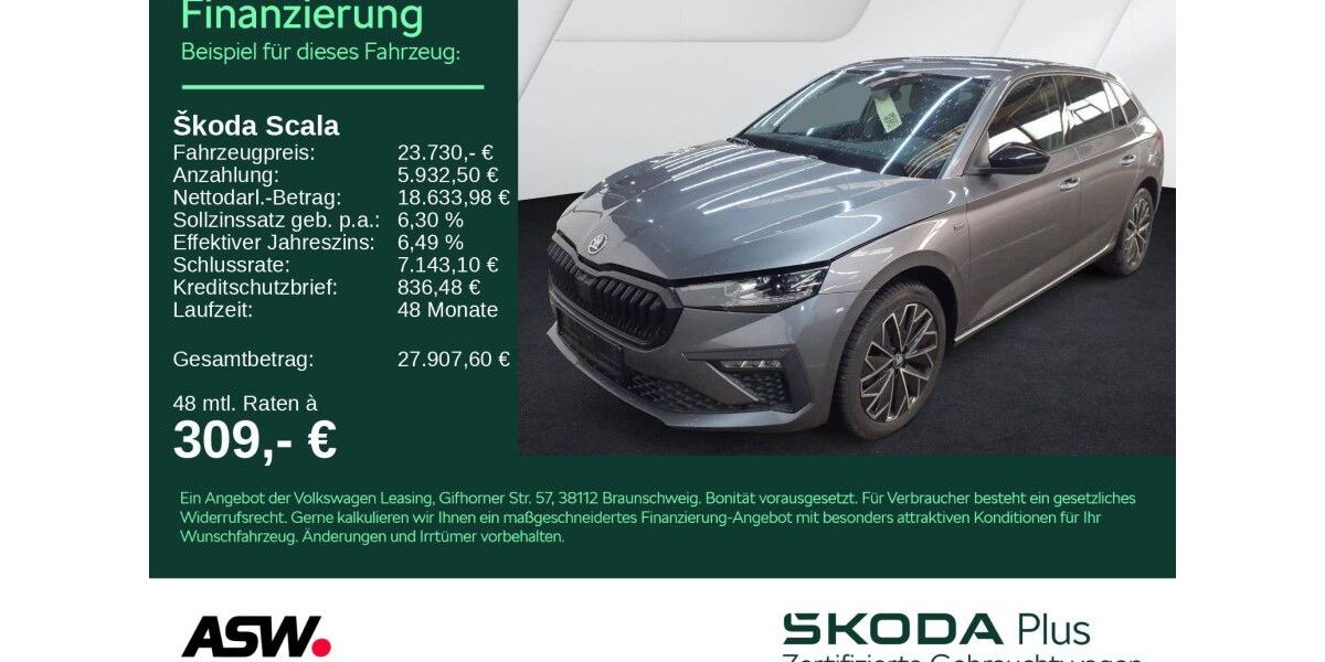 Skoda Scala 23.700 km 23.730 &euro; Heilbronn 74076