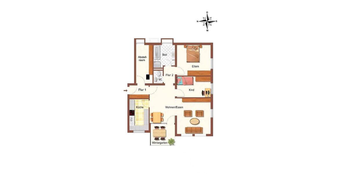 Etagenwohnung Albstadt - 3.5 Zimmer, 80 m&sup2;, 174.000&euro; | Angebot:26326316