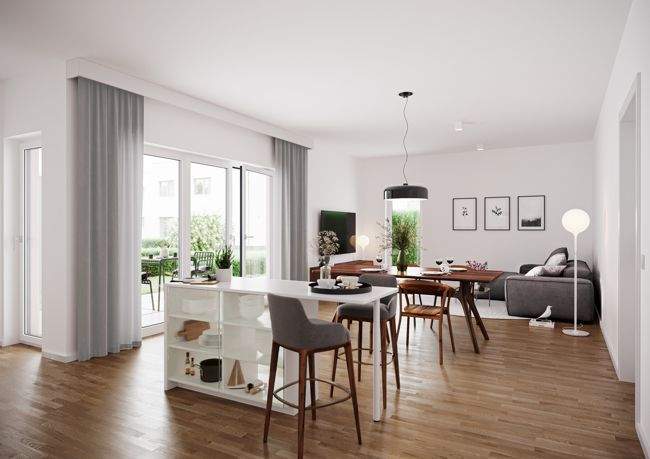 Etagenwohnung Hanau-Steinheim Steinheim - 2 Zimmer, 57 m&sup2;, 333.900&euro; | Angebot:24700783