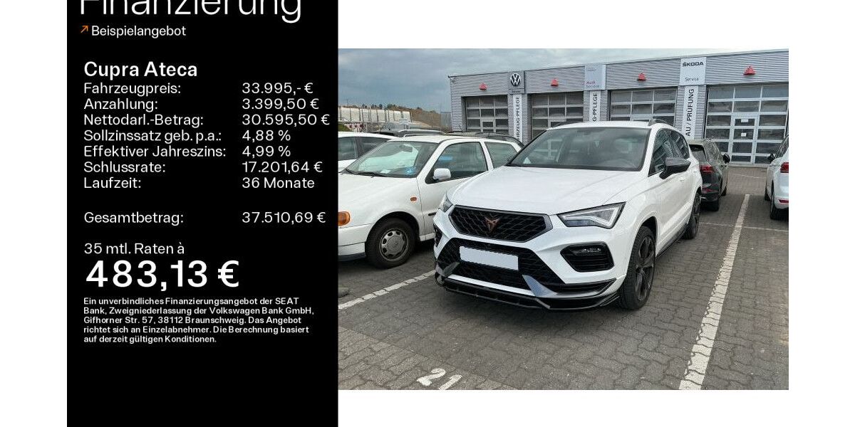 Cupra Ateca 22.200 km 32.995 &euro; Büdingen-Düdelsheim 63654