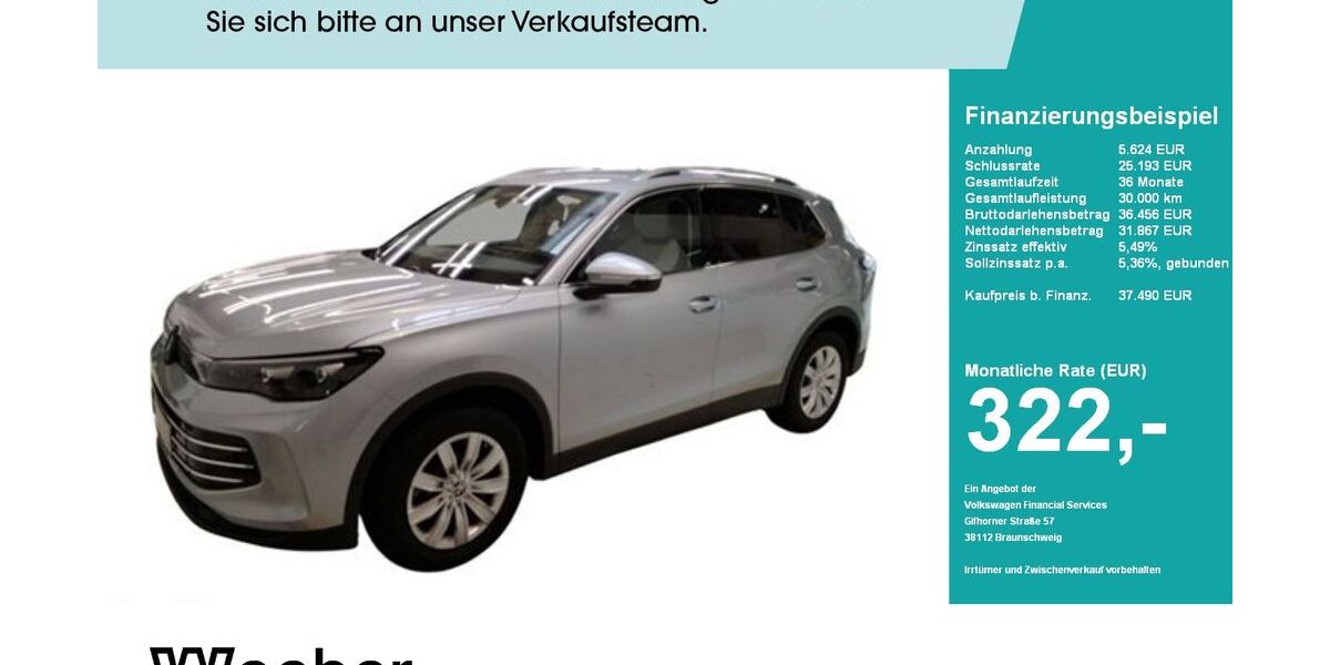 VW Tiguan 5.336 km 37.489 &euro; Herrenberg 71083