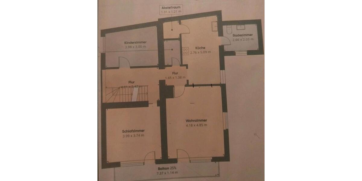 Etagenwohnung Zell (Mosel) - 3 Zimmer, 75 m&sup2;, 750&euro; | Angebot:24540271