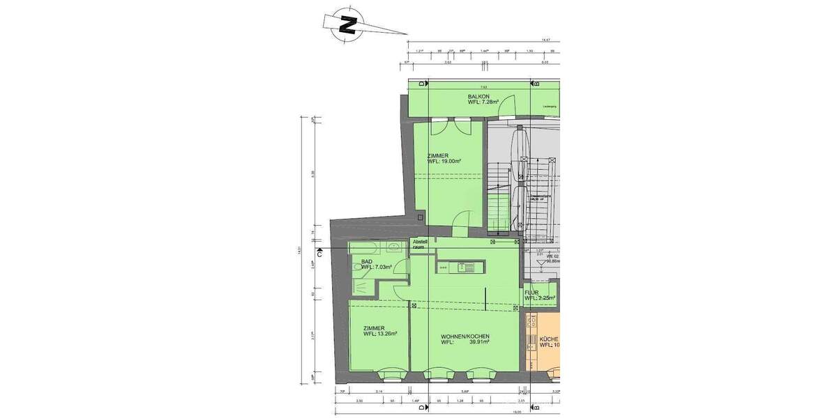 Wohnen im Denkmal! Stilvolle 3-Zimmer-Wohnung mit Balkon! 3 zimmer