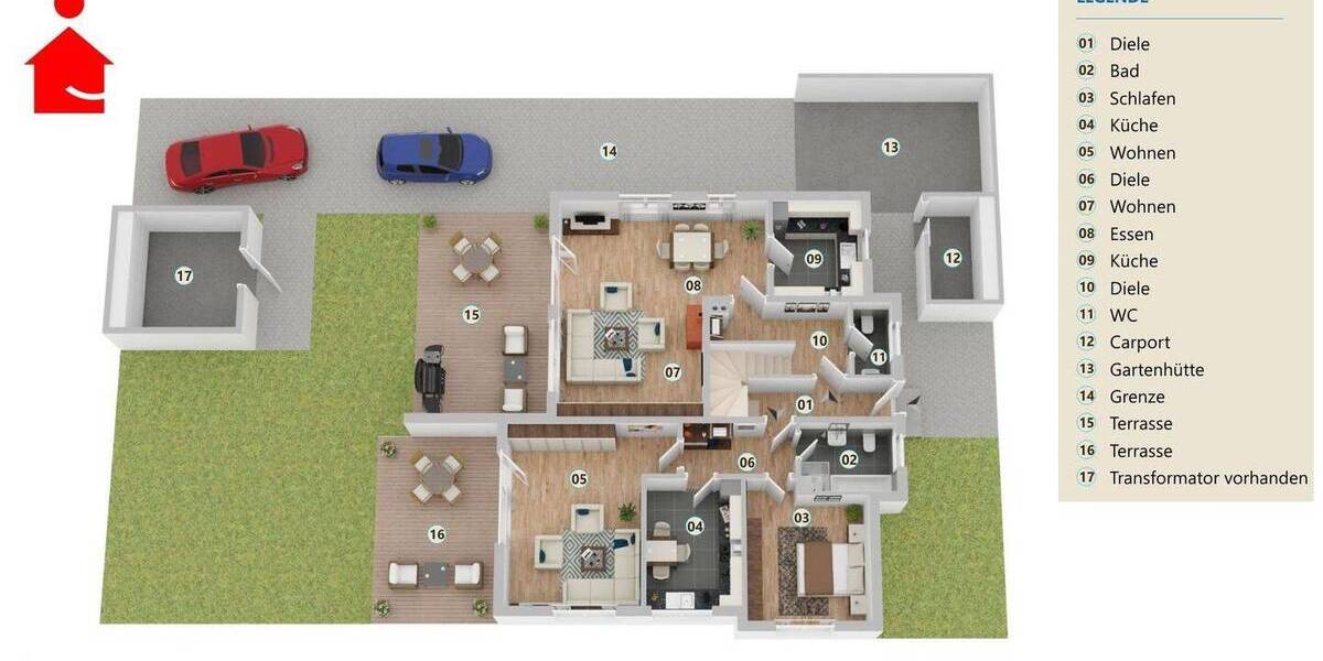 Mehrfamilienhaus, Wohnhaus Ibbenbüren Laggenbeck - 7 Zimmer, 174 m&sup2;, 398.000&euro; | Angebot:26027572