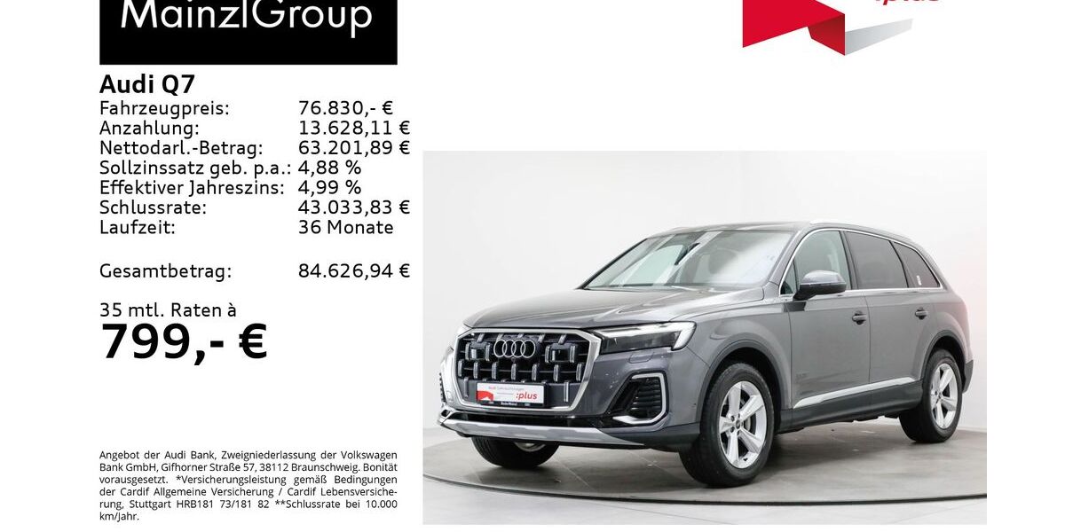 Audi Q7 8.800 km 74.760 &euro; Feldkirchen/Westerham 83620