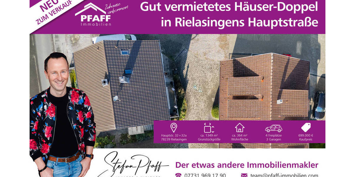 Mehrfamilienhaus, Wohnhaus Rielasingen - 1 Zimmer, 364 m&sup2;, 699.000&euro; | Angebot:26291297