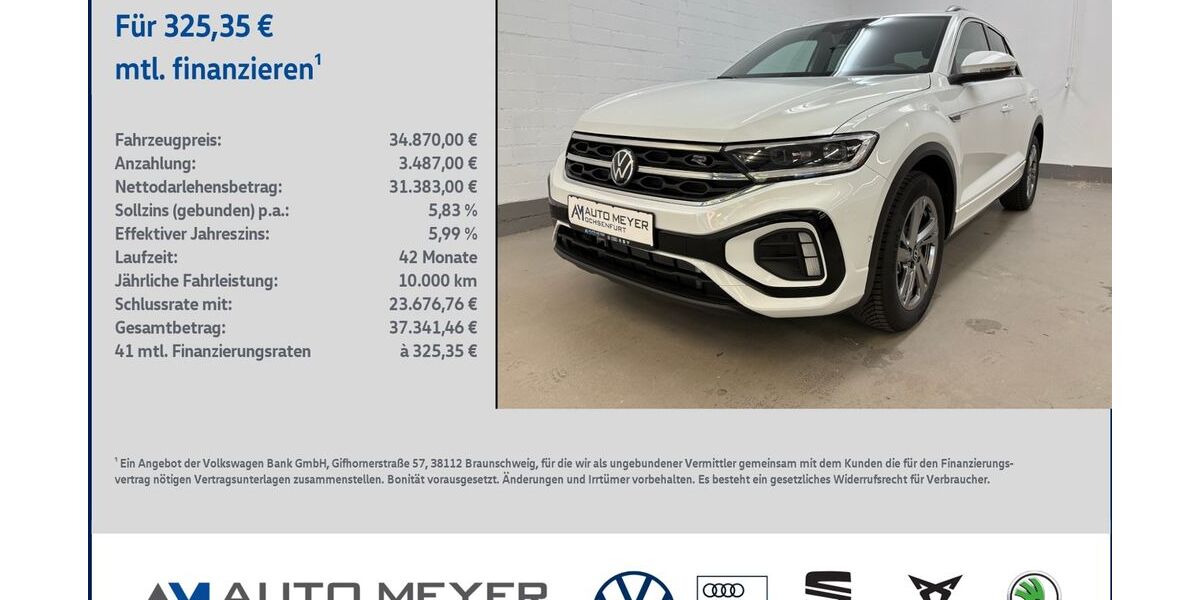 VW T-Roc 7.300 km 34.870 &euro; Ochsenfurt 97199