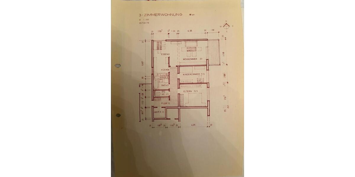 Etagenwohnung Korntal-Münchingen Münchingen - 4 Zimmer, 88 m&sup2;, 299.000&euro; | Angebot:26285485