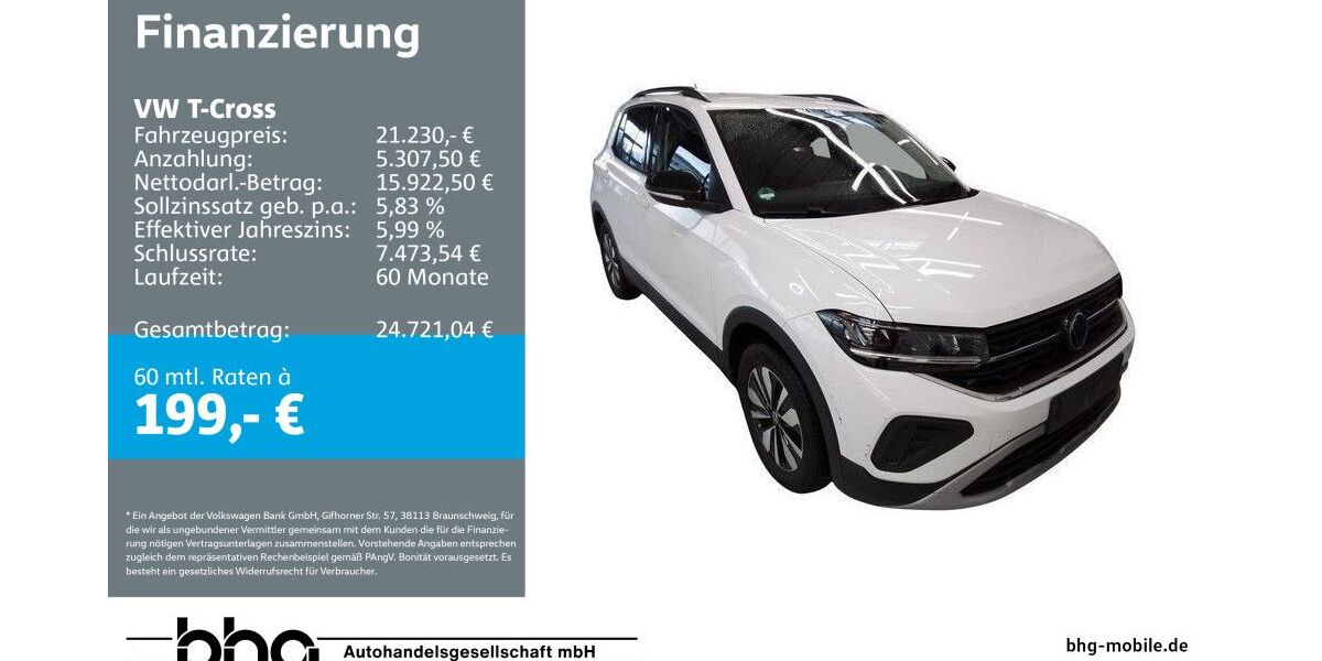 VW T-Cross 21.593 km 21.230 &euro; Bühl 77815