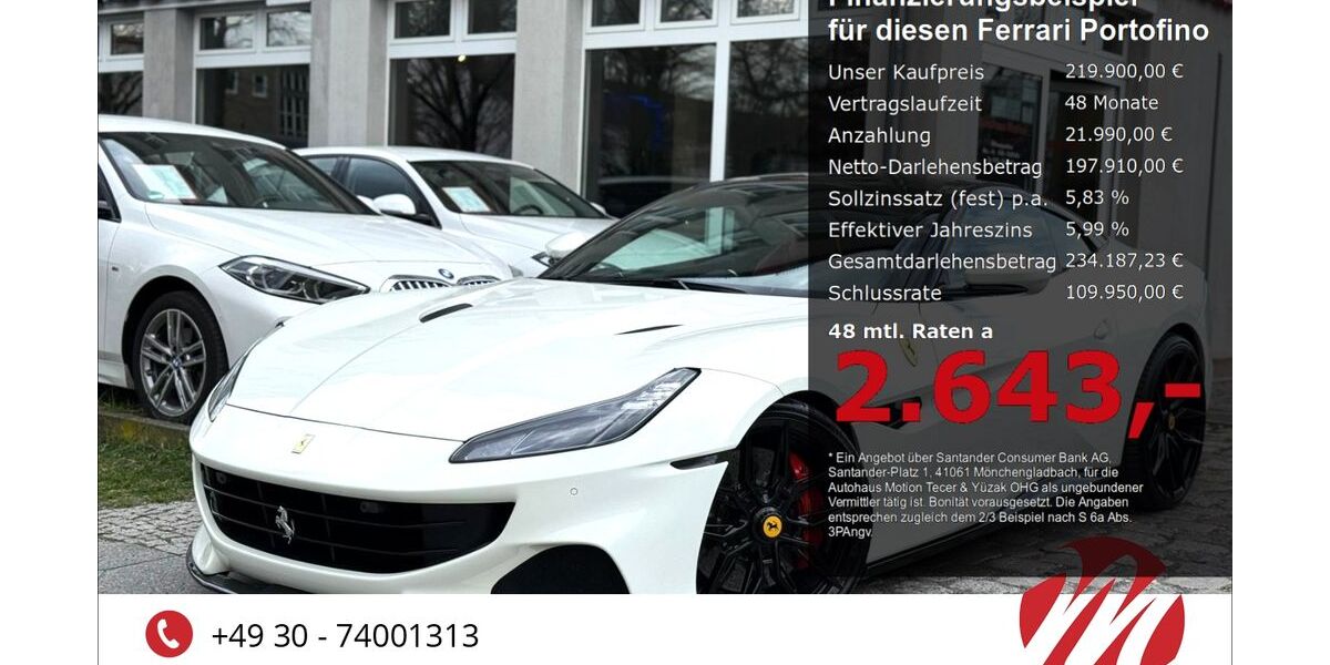 Ferrari Portofino 36.945 km 204.970 &euro; Berlin 12305