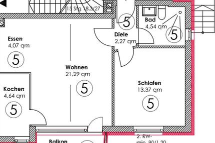 Wohnung Hilden - 2 Zimmer, 57 m&sup2;, 600&euro; | Angebot:25479727