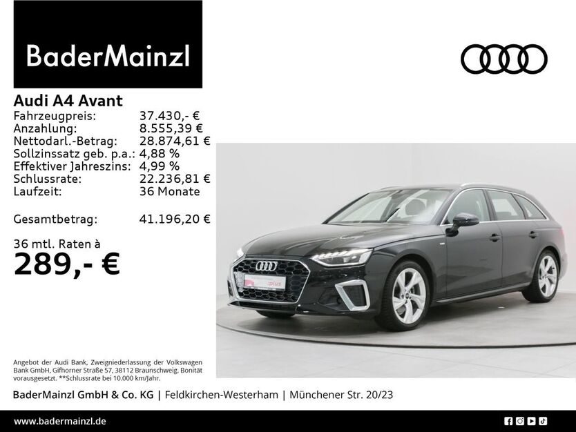 Audi A4 6.660 km 37.430 € Feldkirchen/Westerham 83620