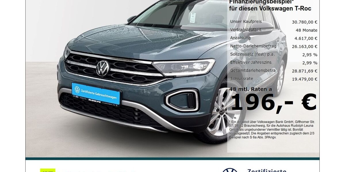 VW T-Roc 7.200 km 30.780 &euro; Leuna 06237