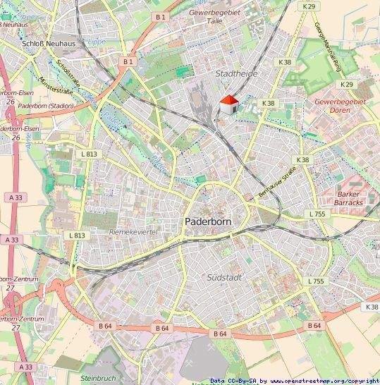 Etagenwohnung Paderborn Kernstadt - 2 Zimmer, 53 m&sup2;, 155.000&euro; | Angebot:25340684