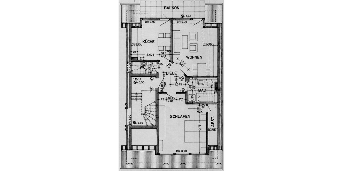 Dachgeschoßwohnung Inden - 2 Zimmer, 74 m&sup2;, 610&euro; | Angebot:24841398