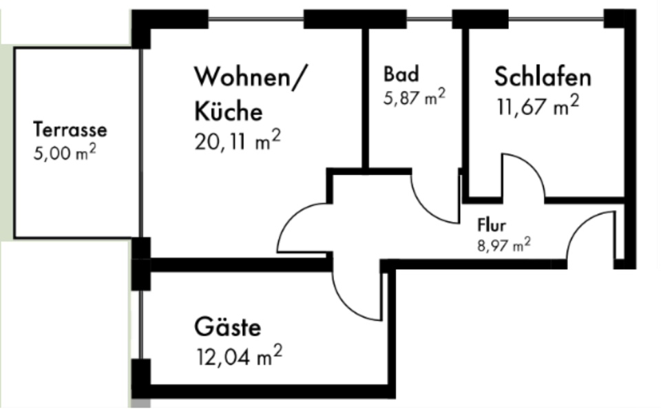 Erdgeschoßwohnung Feucht - 3 Zimmer, 61 m&sup2;, 1.030&euro; | Angebot:25289037