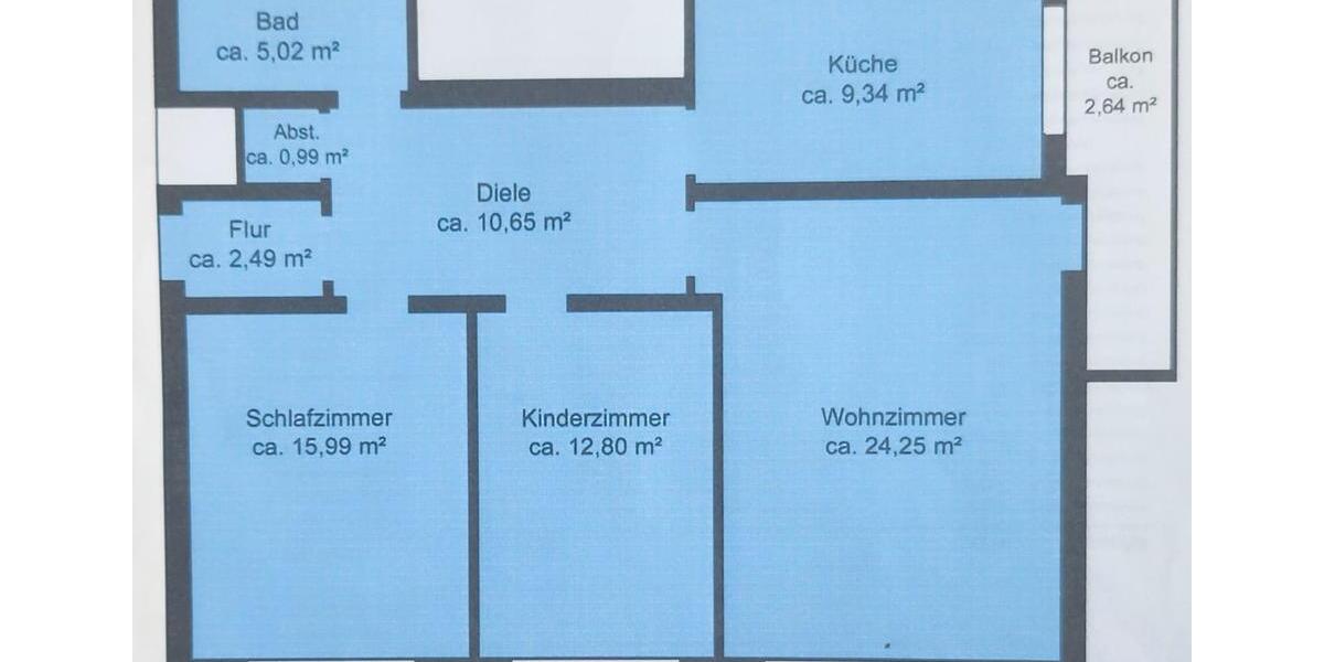 Etagenwohnung Paderborn - 3 Zimmer, 84 m&sup2;, 200.000&euro; | Angebot:26819338