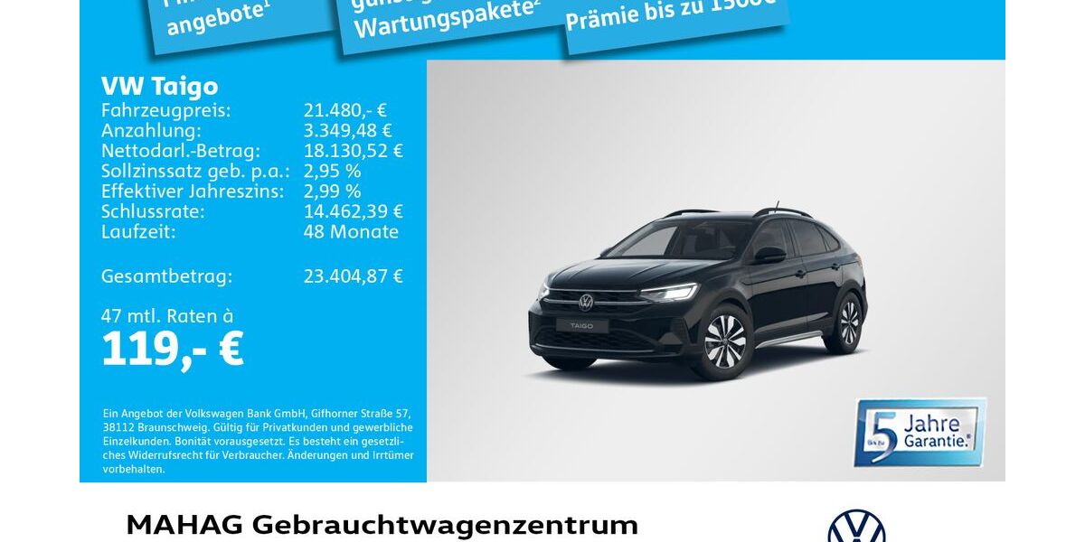 VW Taigo 4.592 km 21.480 &euro; München 80935