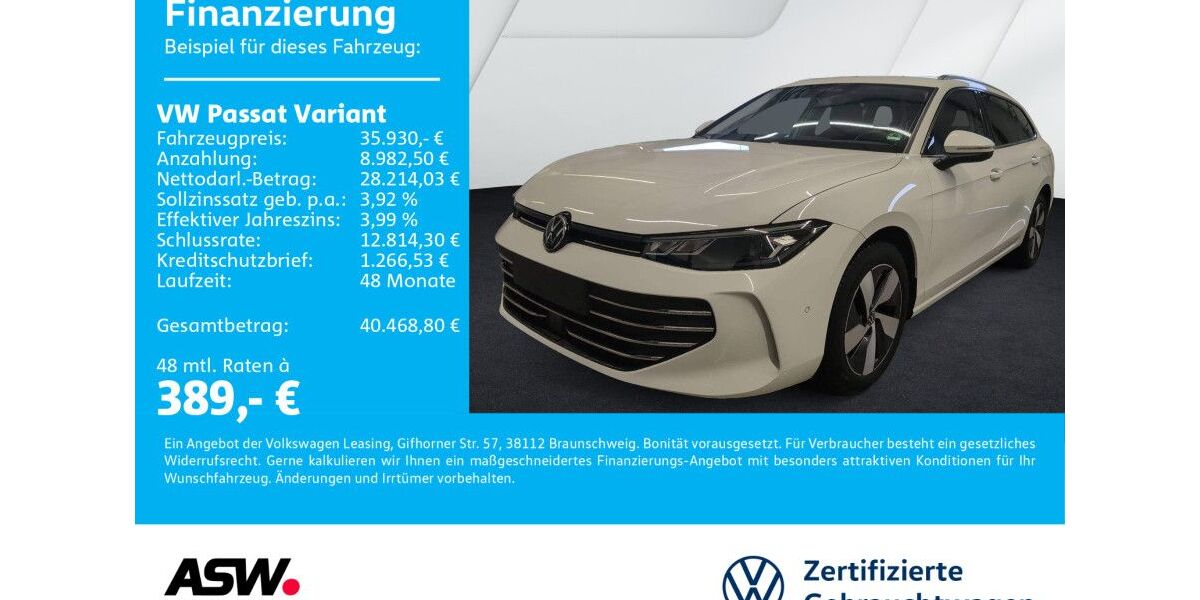 VW Passat 20.500 km 35.930 &euro; Neckarsulm 74172