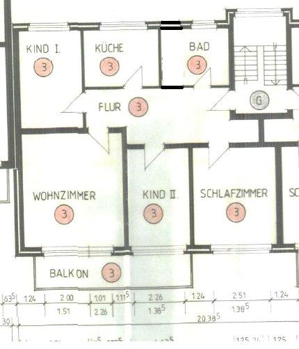 Etagenwohnung Spenge - 4 Zimmer, 93 m&sup2;, 770&euro; | Angebot:25987316