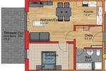2-Zi-EG Terrassenwohnung mit offenem Wohnbereich