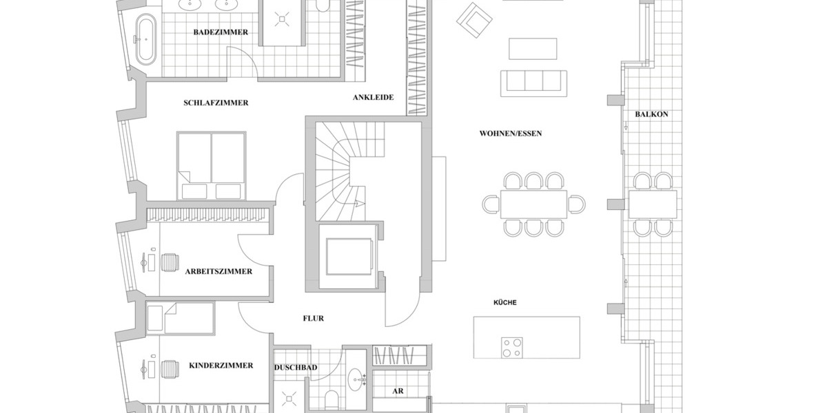 Etagenwohnung Düsseldorf Düsseltal - 4 Zimmer, 161 m&sup2;, 3.990&euro; | Angebot:26331563