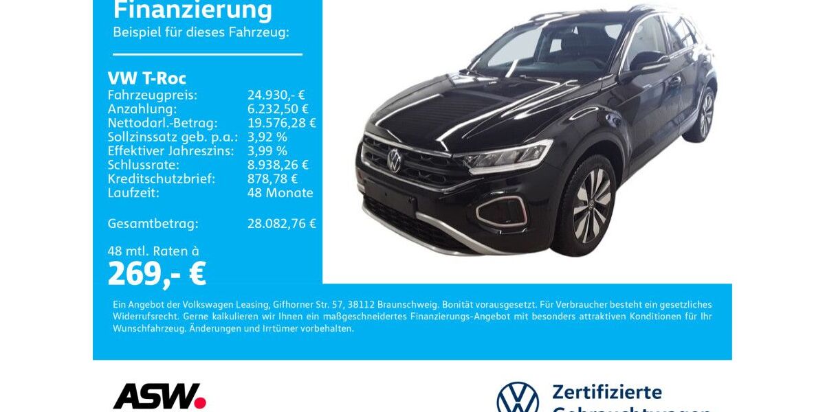 VW T-Roc 16.600 km 24.930 &euro; Neckarsulm 74172
