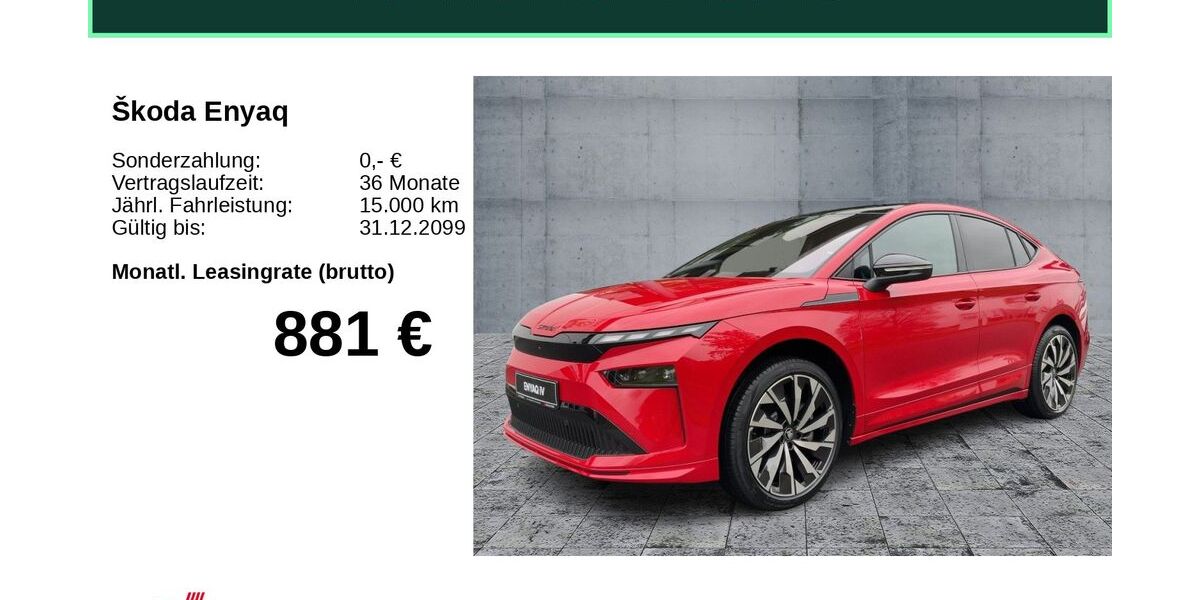 Skoda Enyaq 17.500 km 52.470 &euro; Hof 95030