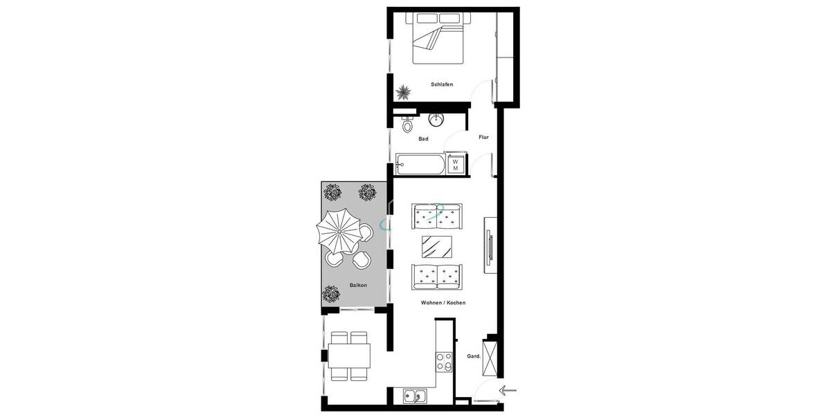 Etagenwohnung Crailsheim - 2 Zimmer, 62 m&sup2;, 159.000&euro; | Angebot:26244032