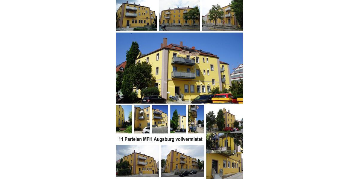 Provisionsfrei* Augsburg Gründerzeit MFH direkt vom Eigentümer! 11 WE, 825 qm Wfl., 621 qm Grund, nahe Lech - Mehrfamilienhaus, Wohnhaus Augsburg Lechhausen | Angebot:22667067