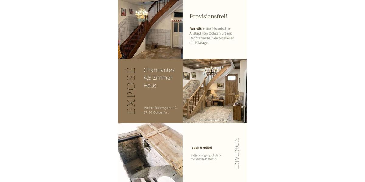 Reihenhaus Ochsenfurt - 4.5 Zimmer, 120 m&sup2;, 199.000&euro; | Angebot:27252408