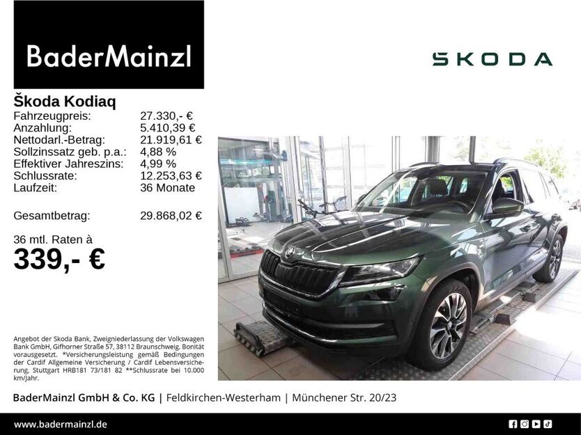 Skoda Kodiaq 77.330 km 27.330 € Feldkirchen/Westerham 83620