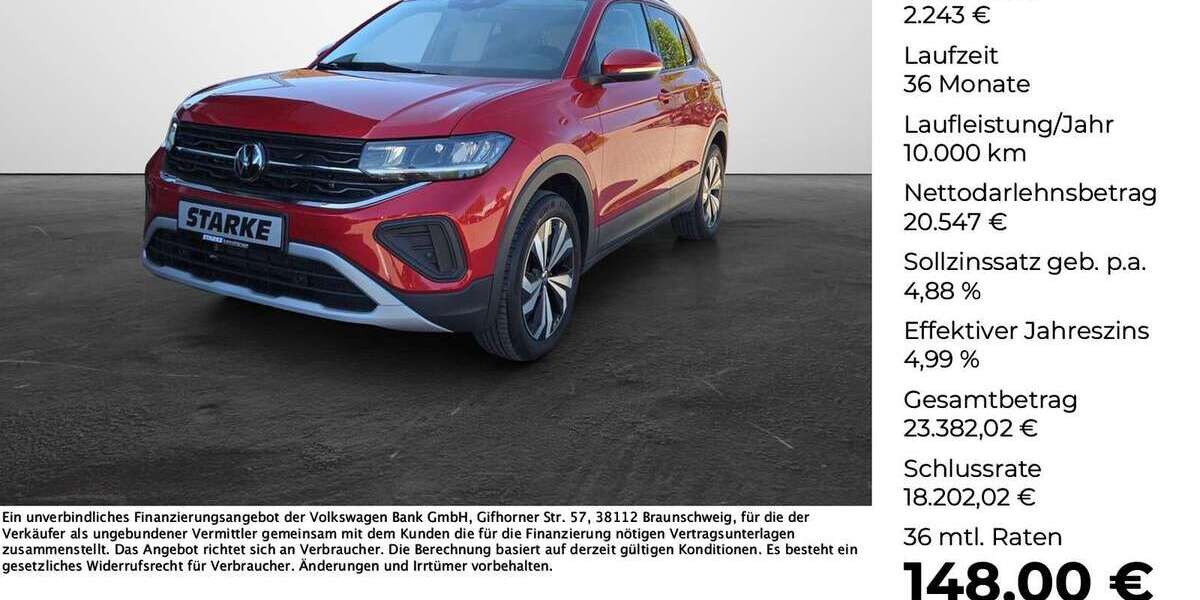 VW T-Cross 11.635 km 22.790 &euro; Wallenhorst 49134