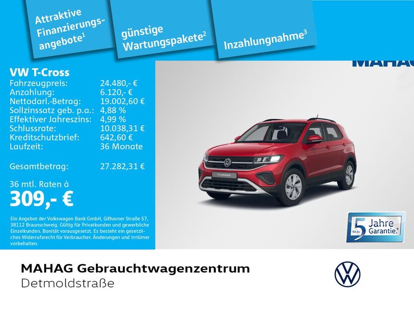 VW T-Cross 11.302 km 24.480 € München 80935