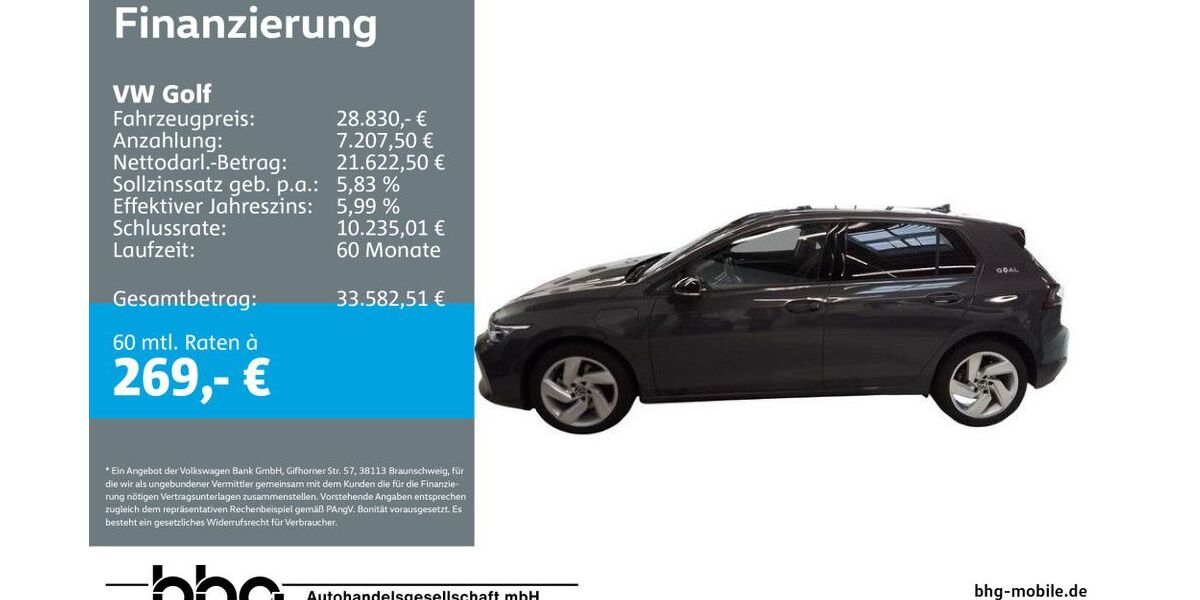 VW Golf 12.816 km 28.830 &euro; Freiburg 79115