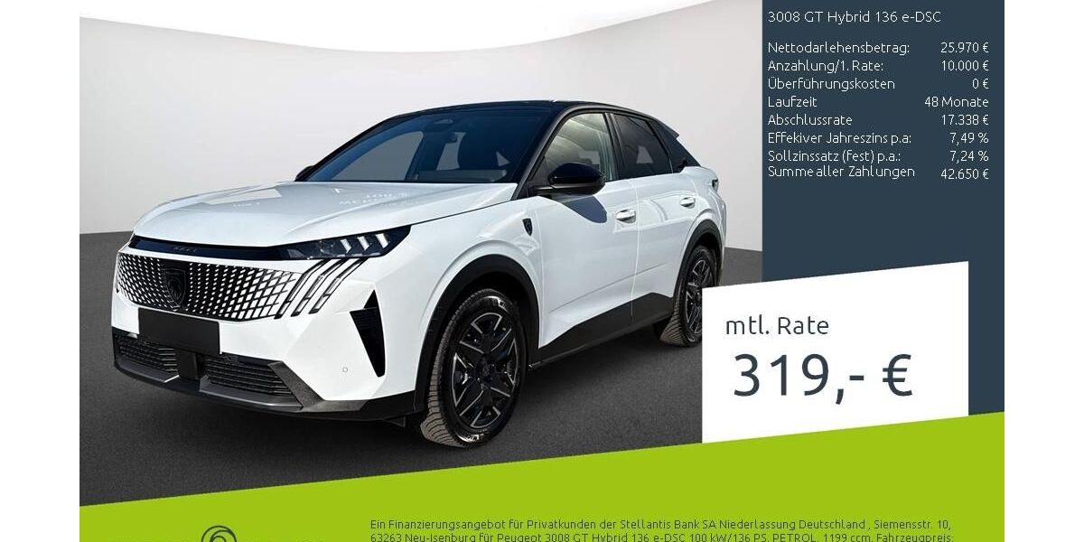 Peugeot 3008 10.300 km 35.929 &euro; Bocholt 46395