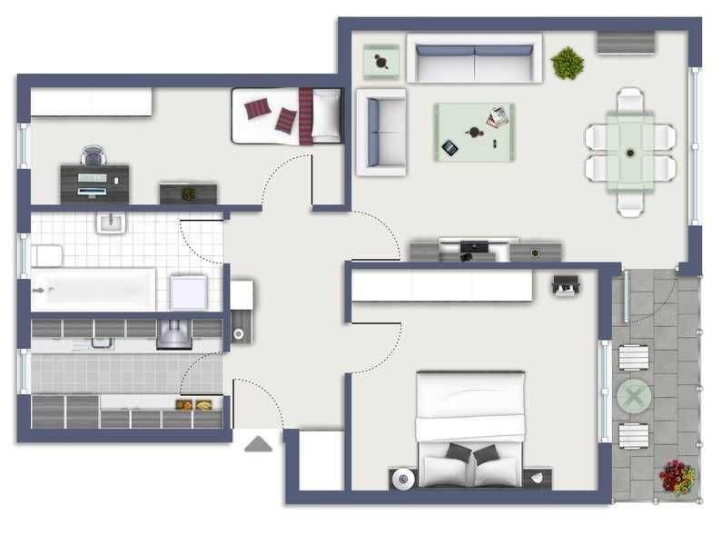 Etagenwohnung Leverkusen Lützenkirchen - 3 Zimmer, 63 m&sup2;, 710&euro; | Angebot:24916796