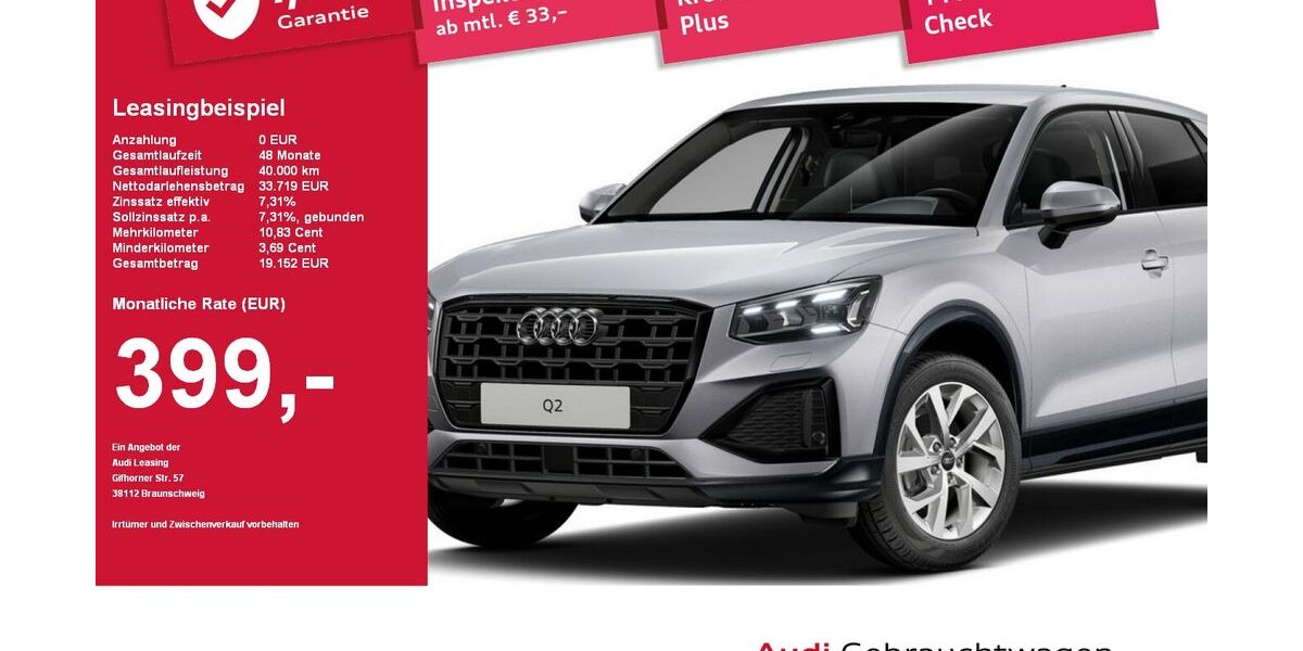 Audi Q2 7.953 km 33.645 € Plattling 94447